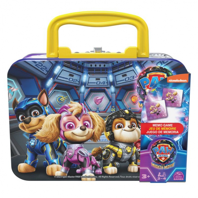 Spin Master Games Tlapková patrola ve velkofilmu pexeso v plechovém kufříku