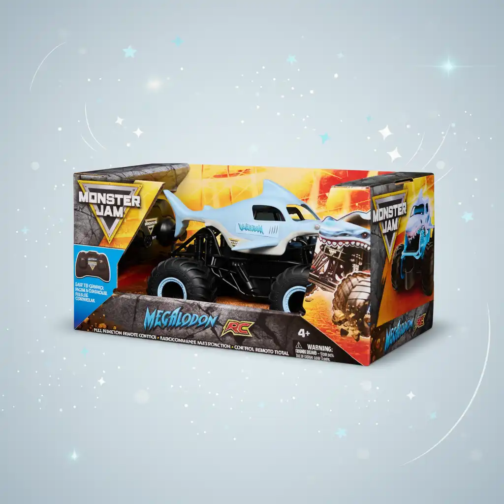 Precizna izrada i autentični detalji podvozja Monster Jam.