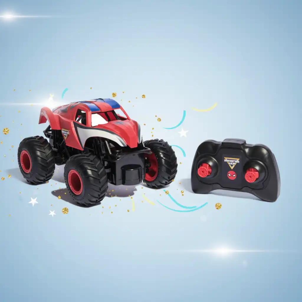 Doživite herojske misije s daljinski upravljanim Spider-Man monster truckom.
