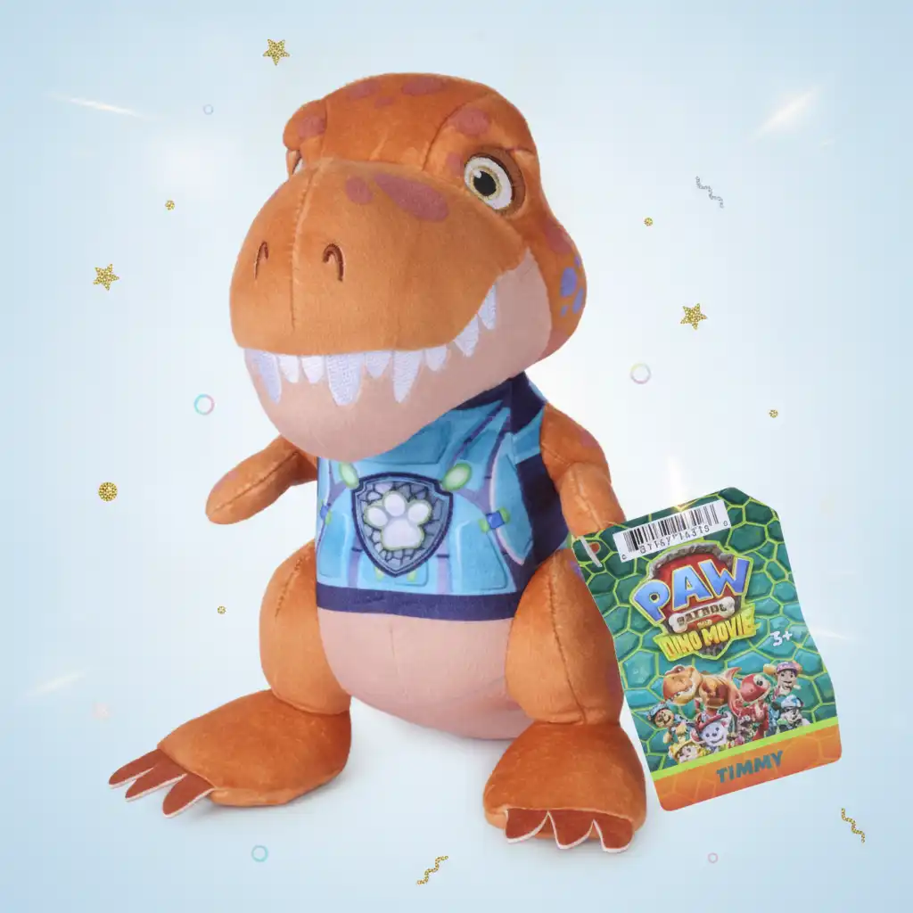 Doživite veličanstvene avanture Dino uz meku plišanu igračku.